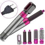 Стайлер багатофункційний Hot Air Styler 5в1 1000 Вт сірий з рожевим