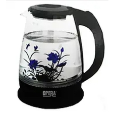 / Електрочайник скляний Opera OP-880 2000 Вт, 2 л, метал, прозорий