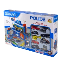 Іграшковий набір Гараж Police 566-14 3 поверхи блакитний