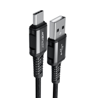 Кабель USB/Type-C 1.2 м ACEFAST C1-04 3 А чорний