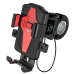 Тримач для гаджетів на велосипед Hoco CA73 Flying пластик чорний з червоним