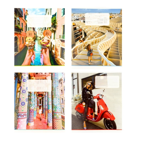 Зошит 96 аркушів клітинка # Поліграфіст 769 Подорож