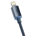 Кабель Type-C/Apple Lightning 2 м Baseus Crystal Shine Series 20 Вт чорний