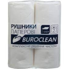 / Рушники BuroClean, целюлозні, 2 рулони, білий