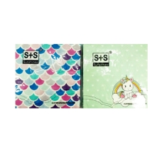 / Серветки луска русалки, 33*33см, 20шт, кольоровий