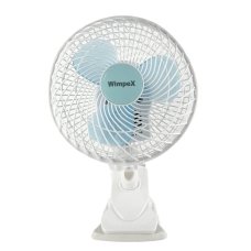 Вентилятор настільний Wimpex WX-707 на прищіпці діаметр 18 см білий з блакитним