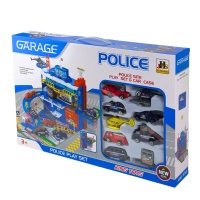 Іграшковий набір Гараж Police 566-14 3 поверхи блакитний
