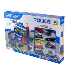 Іграшковий набір Гараж Police 566-14 3 поверхи блакитний