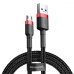 Кабель USB/micro-USB 2 м Baseus Cafule 1.5 А чорний з червоним