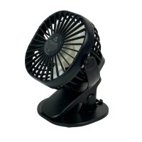 Вентилятор портативний WX6507 на прищіпці діаметр 9 см чорний