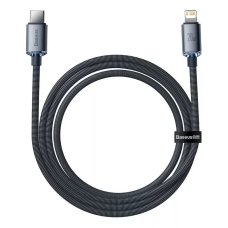 Кабель Type-C/Apple Lightning 2 м Baseus Crystal Shine Series 20 Вт чорний