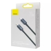 Кабель Type-C/Apple Lightning 2 м Baseus Crystal Shine Series 20 Вт чорний Кабель Type-C/Apple Lightning 2 м Baseus Crystal Shine Series 20 Вт чорний