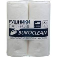 / Рушники BuroClean, целюлозні, 2 рулони, білий