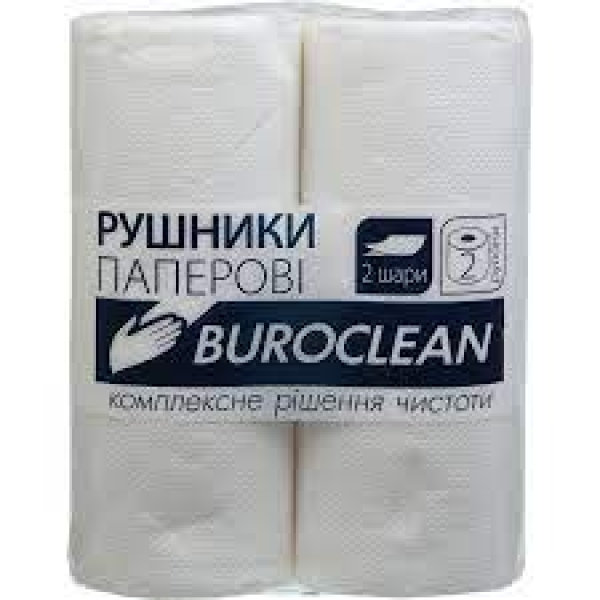 / Рушники BuroClean, целюлозні, 2 рулони, білий