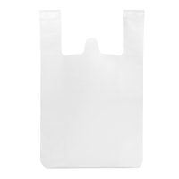 Пакет-майка поліетиленовий 60 х 40 см Однотонний Wellpacks білий