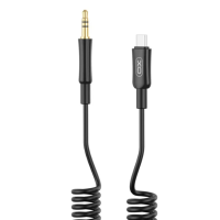 Аудіокабель Type-C/3.5 мм AUX 1 м XO NB-R255B чорний