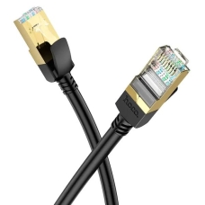 Мережевий кабель HOCO US02 Level pure copper gigabit ethernet cable(L=3M) Black new