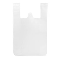 Пакет-майка поліетиленовий 60 х 40 см Однотонний Wellpacks білий