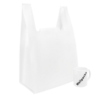 Пакет майка Велпакс (400+85х2)х600 мм БЕЗ ЛОГО 50 мкм білий new