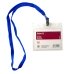Бейдж горизонтальний Аxent 4504 з шнурком 100 х 80 мм прозорий