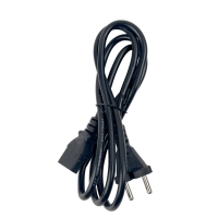 Кабель живлення 3 pin силовий 1.5 м WIRE-005 чорний