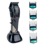 Бездротова машинка для стрижки волосся VGR V-002 USB 4 насадки чорний