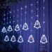 Світлодіодна гірлянда-завіса прозорий дріт Фігурки в ялинці 10 LED Magic Lights 3 х 0.6 м білий