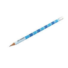 Олівець простий Optima 15542 HB графітний з гумкою блакитний