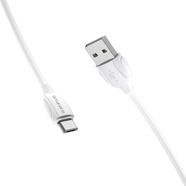 Кабель USB/micro-USB 1 м BOROFONE BX19 2.4 A білий