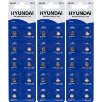 Батарейка HYUNDAI AG1 Blister 10 "таблетка" 7008001 new Батарейка HYUNDAI AG1 Blister 10 "таблетка" 7008001 new
