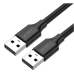 Кабель мережевий USB/USB 1 м UGREEN US102 чорний