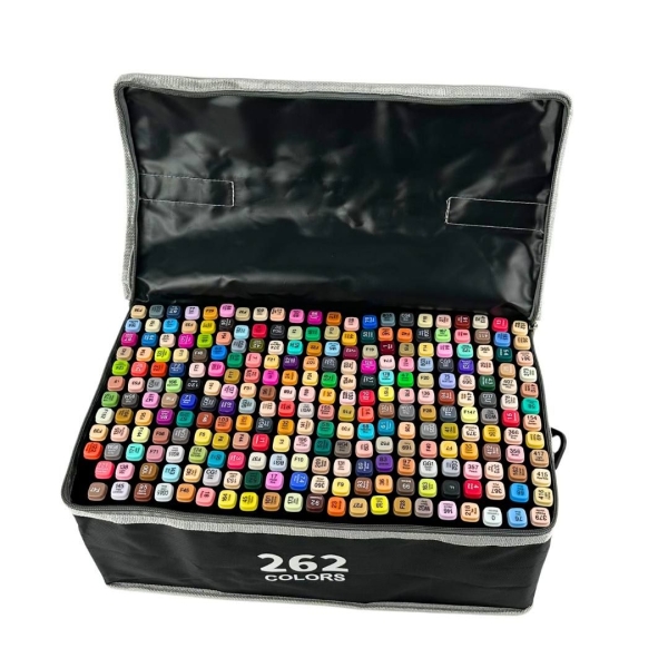 Набір скетч-маркерів 262 шт Touch Young двосторонні 1-7 мм