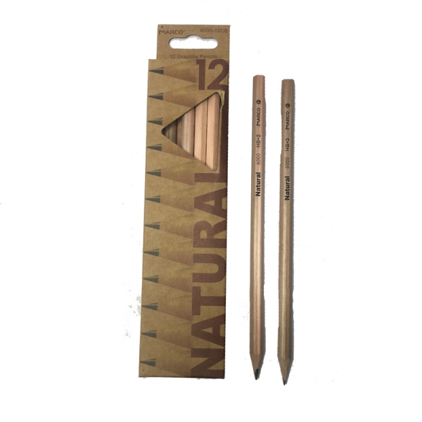 / Олівець.граф., НВ, шестигран., Natural - Cedarlite,  Marco 6000-12CB