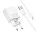 Зарядний пристрій з кабелем USB/microUSB 1 м BOROFONE BAS71A Source 10.5 W 5 V 2.1 А білий