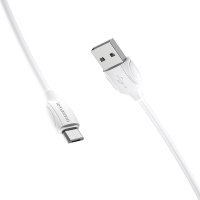 Кабель USB/micro-USB 1 м BOROFONE BX19 2.4 A білий