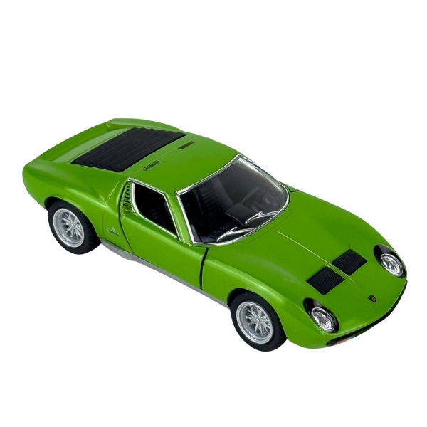 Іграшкова машинка моделька KiNSMART KT5390W Lamborghini Miura P400 SV метал 12 см інерційна зелений