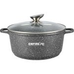 Каструля гранітне покриття Empire EM-7341 Грей з кришкою 2 л сірий