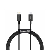 Кабель Type-C/Apple Lightning 2 м Baseus Superior 20 Вт чорний