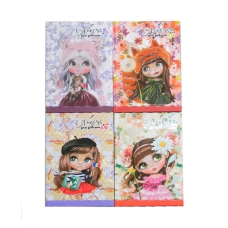 / Анкета для дівчаток, 60г,7БЦ,мат.лам.,виб.лак,гліттер,135х197мм,48арк.,блок укр.диз.1905-1908