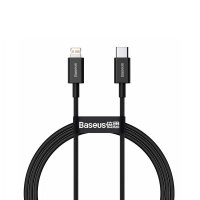 Кабель Type-C/Apple Lightning 2 м Baseus Superior 20 Вт чорний