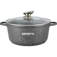 Каструля гранітне покриття Empire EM-7341 Грей з кришкою 2 л сірий