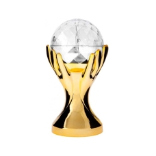 Светодиодный Диско шар Лампа в Руке LED СВ-0303 для дома вечеринок Золотой