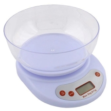 / Кухонні електронні ваги з чашею D&T DT-01 Smart до 5кг, білий