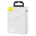 Кабель USB/Type-C 1 м Baseus Superior 66 Вт білий Кабель USB/Type-C 1 м Baseus Superior 66 Вт білий