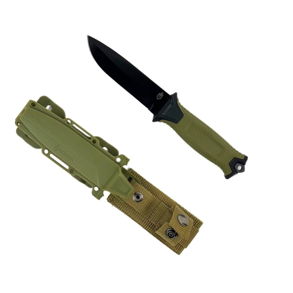 Ніж туристичний нескладаний Гербер 25 см хакі