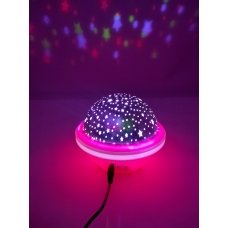 / Проекция звездного Неба фантазия в форме летающей тарелки USB розовый