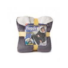 Плед-толстовка з капюшоном Huggle Hoodie-2 (сірий) new