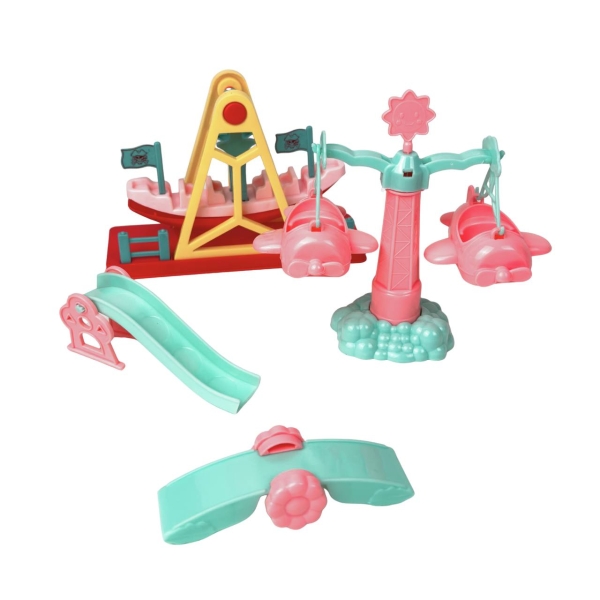 Ігровий набір 4в1 Свинка Пеппа Парк розваг 618-1 з аксесуарами