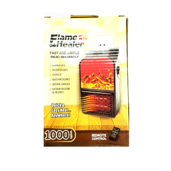 / Тепловентилятор обігрівач Flame Heater електричний з пультом 1000 Вт