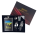 Набір фляга зі стопкою та столовими приборами 270 мл Україна PK-6 подарункова упаковка чорний